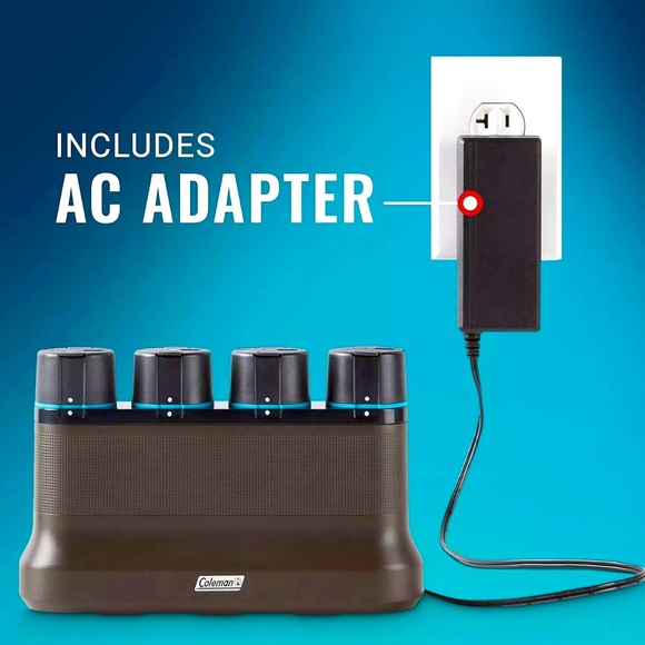 Coleman OneSource Rechargeable Battery Pack and 4 Slot, Charging Stations - Picture 4 of 5